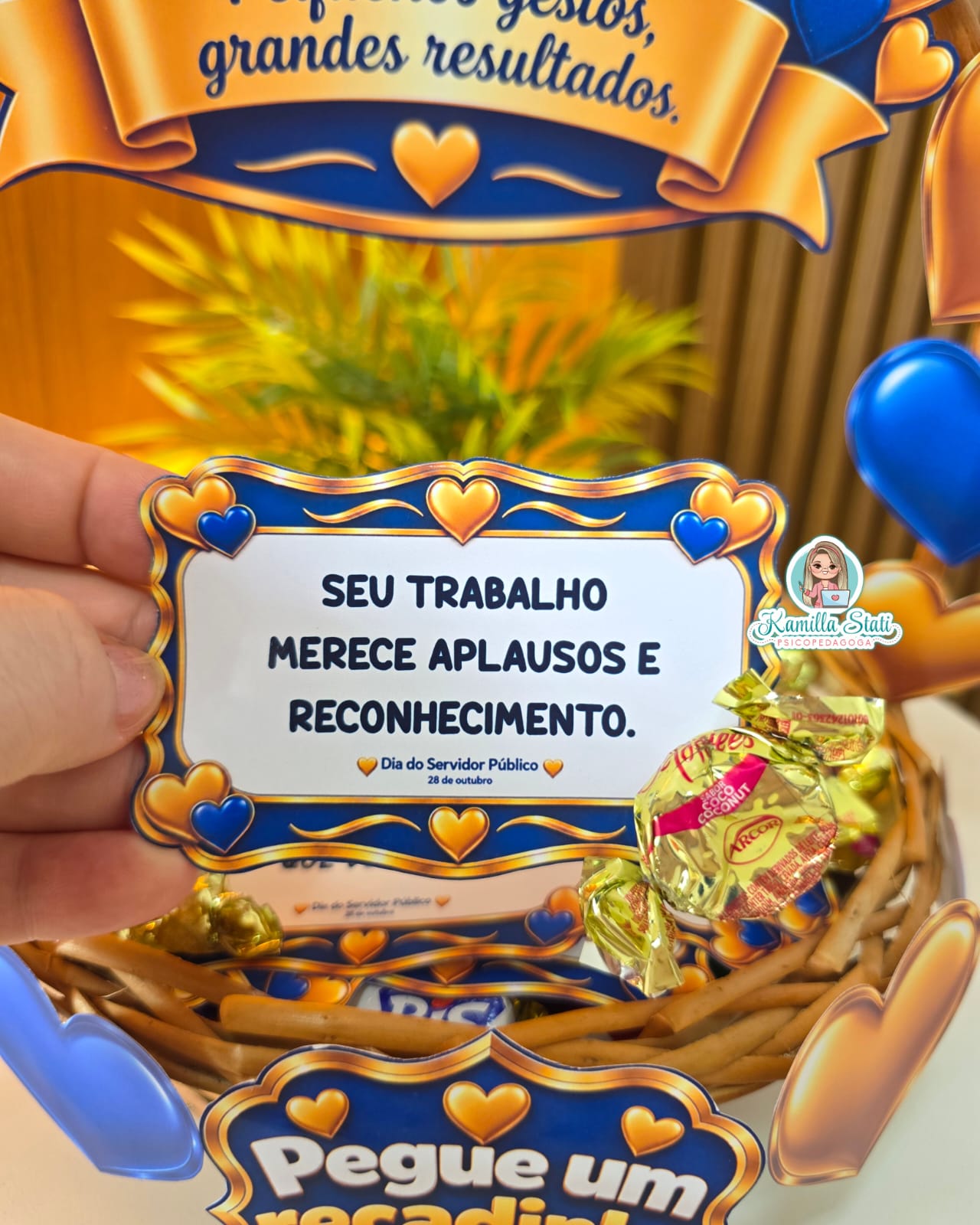 Cesta de recadinhos dia do servidor público - Imagem 5