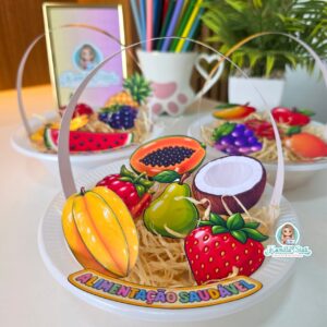 Cestinha de frutas alimentação saudável