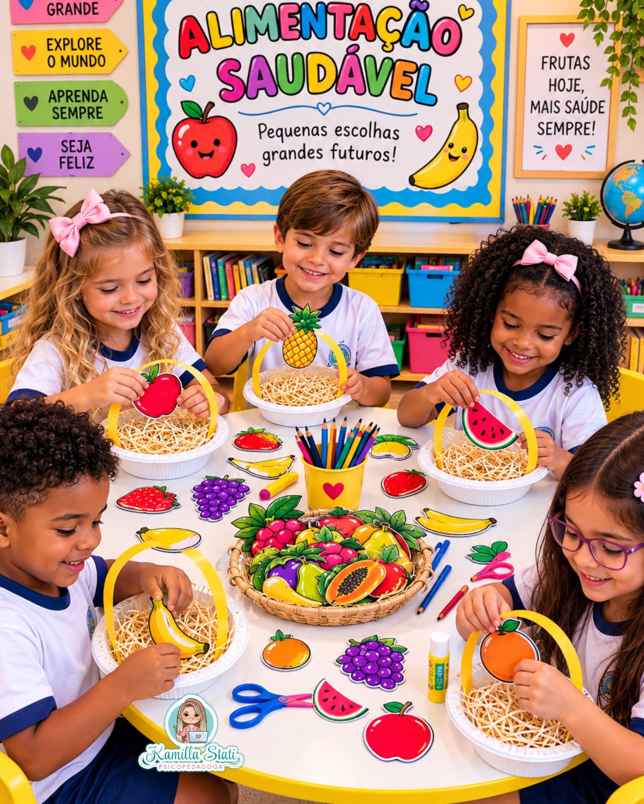 Cestinha de frutas alimentação saudável - Imagem 6