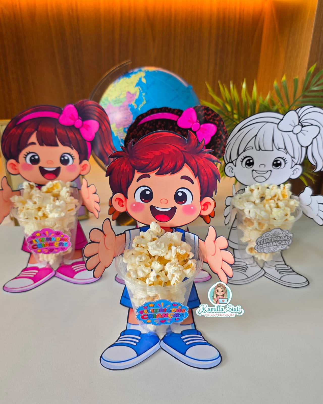 Copo pipoca menina(o) dia das crianças - Imagem 3