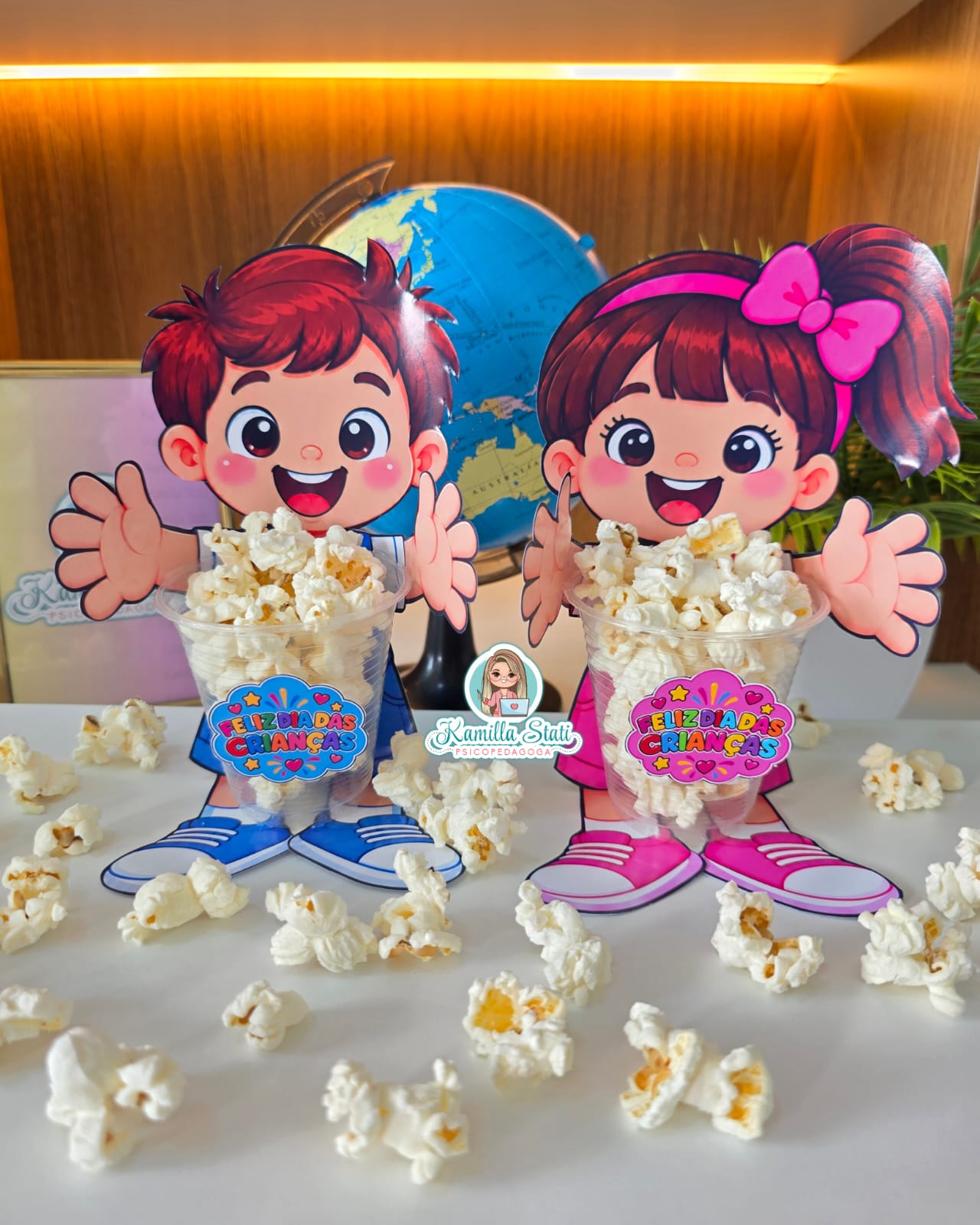 Copo pipoca menina(o) dia das crianças - Imagem 6