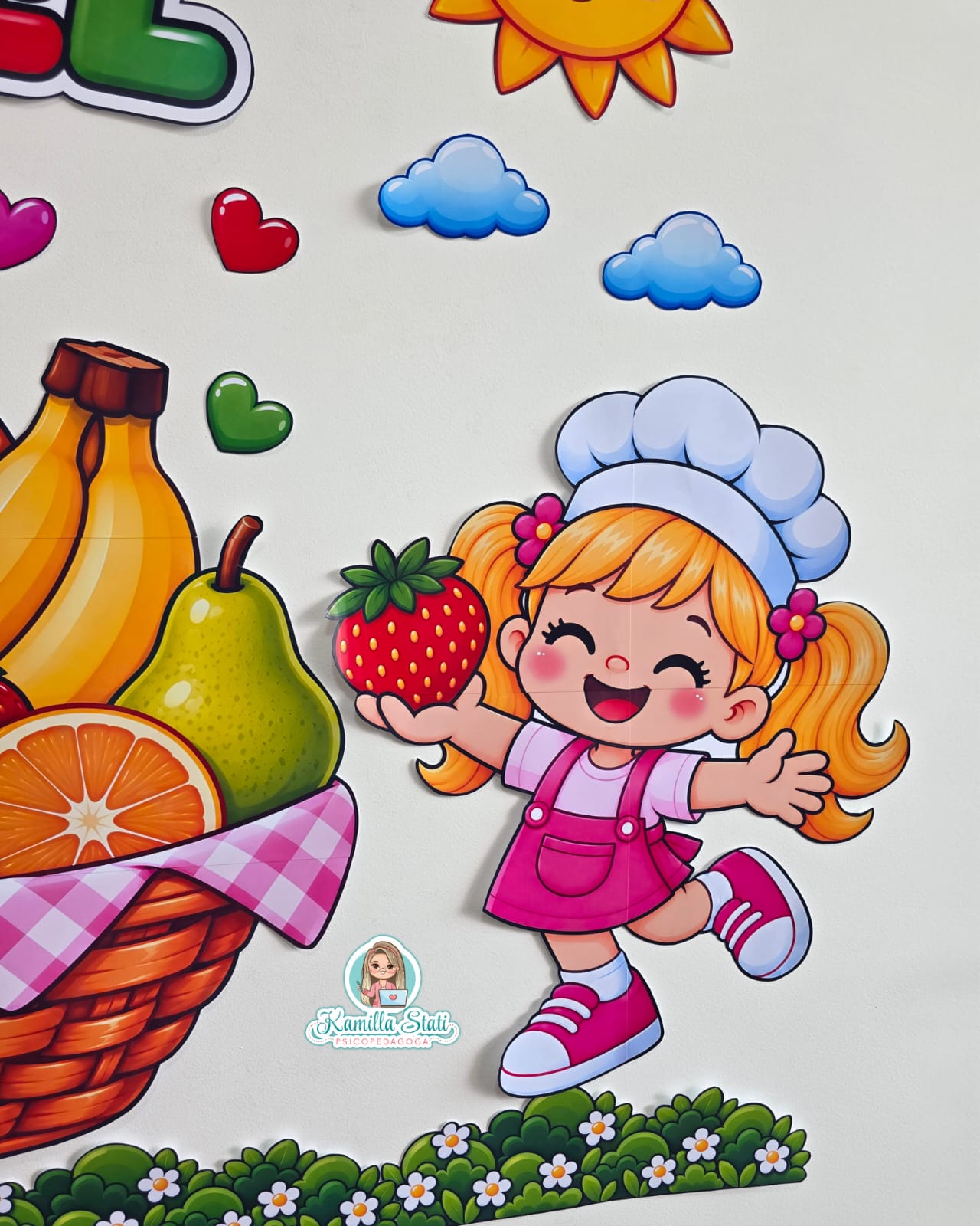 Painel alimentação saudável cesta de frutas - Imagem 5