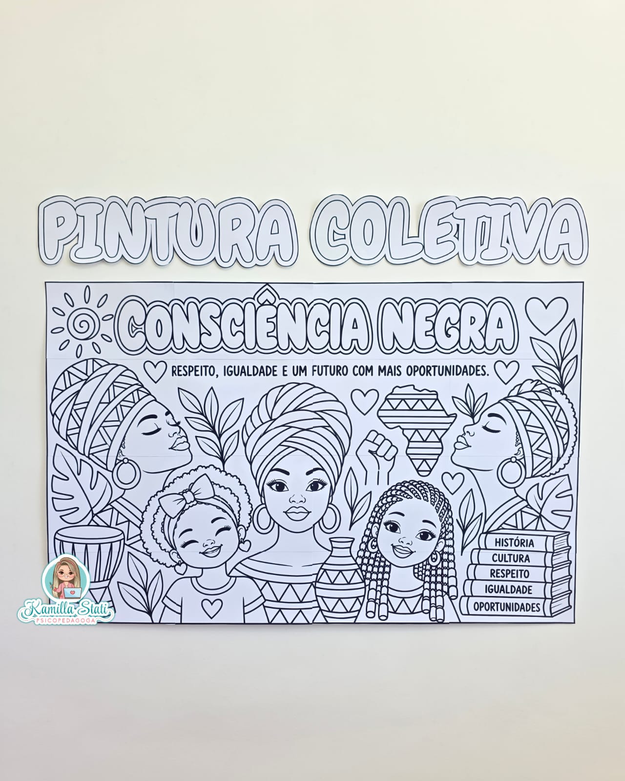Pintura coletiva Consciência negra 2 - Imagem 2