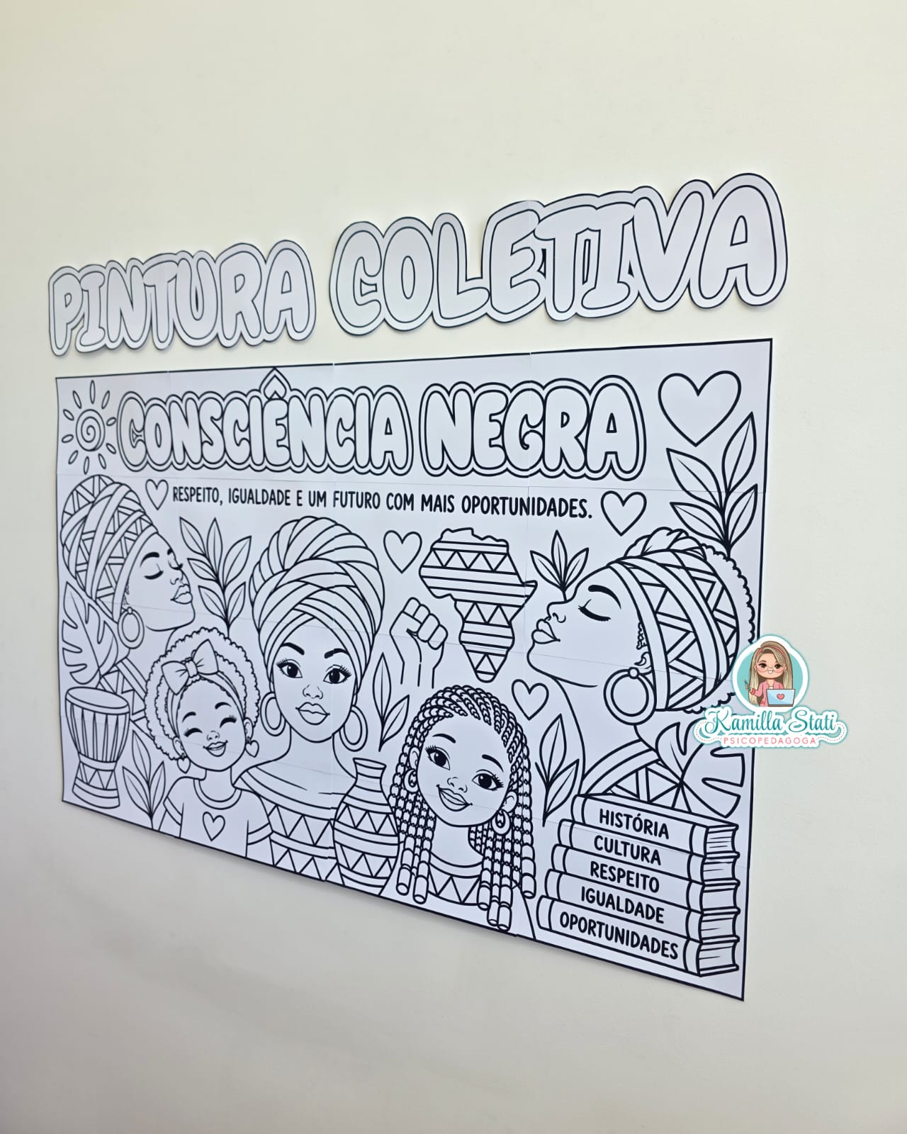 Pintura coletiva Consciência negra 2 - Imagem 4