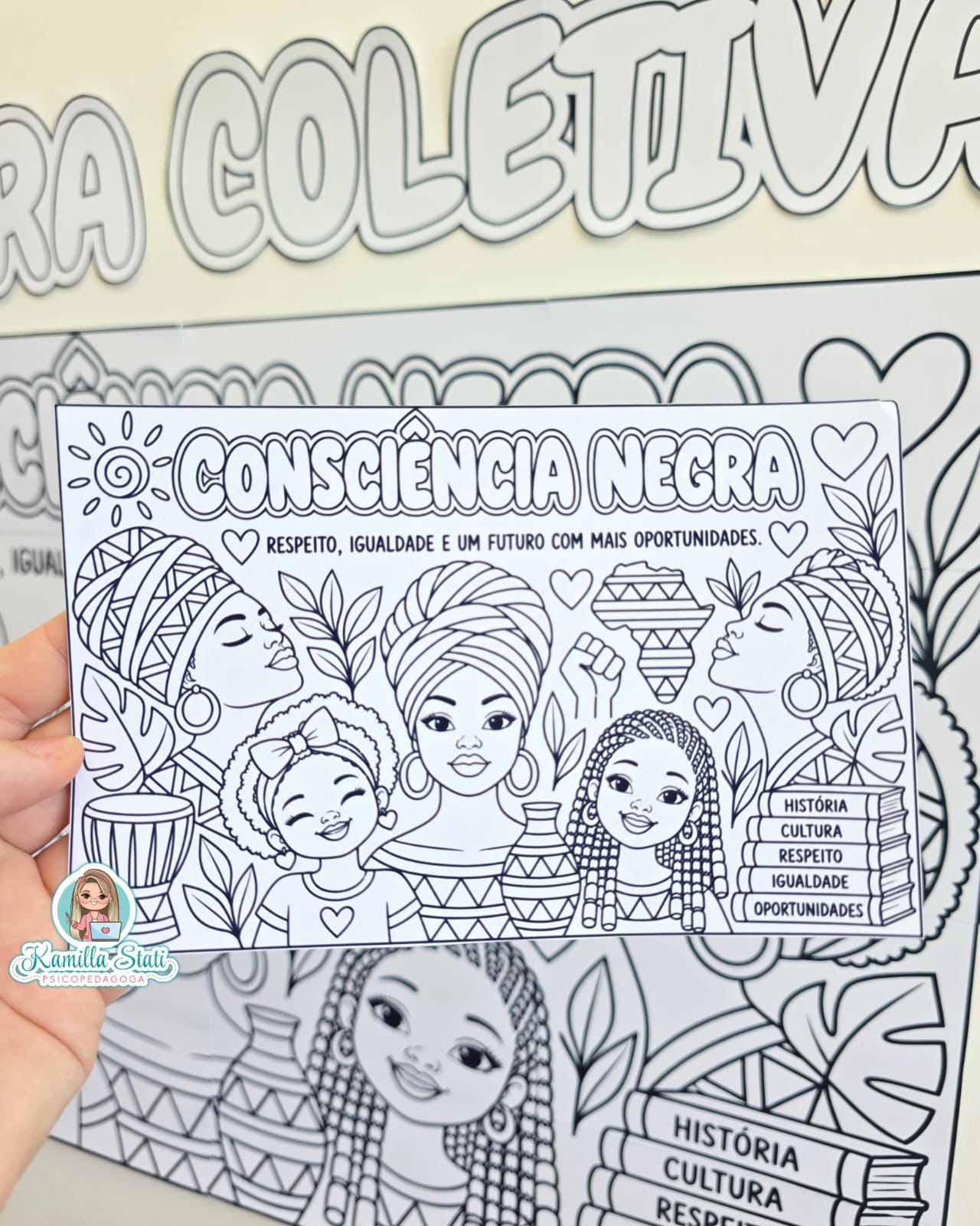 Pintura coletiva Consciência negra 2 - Imagem 5