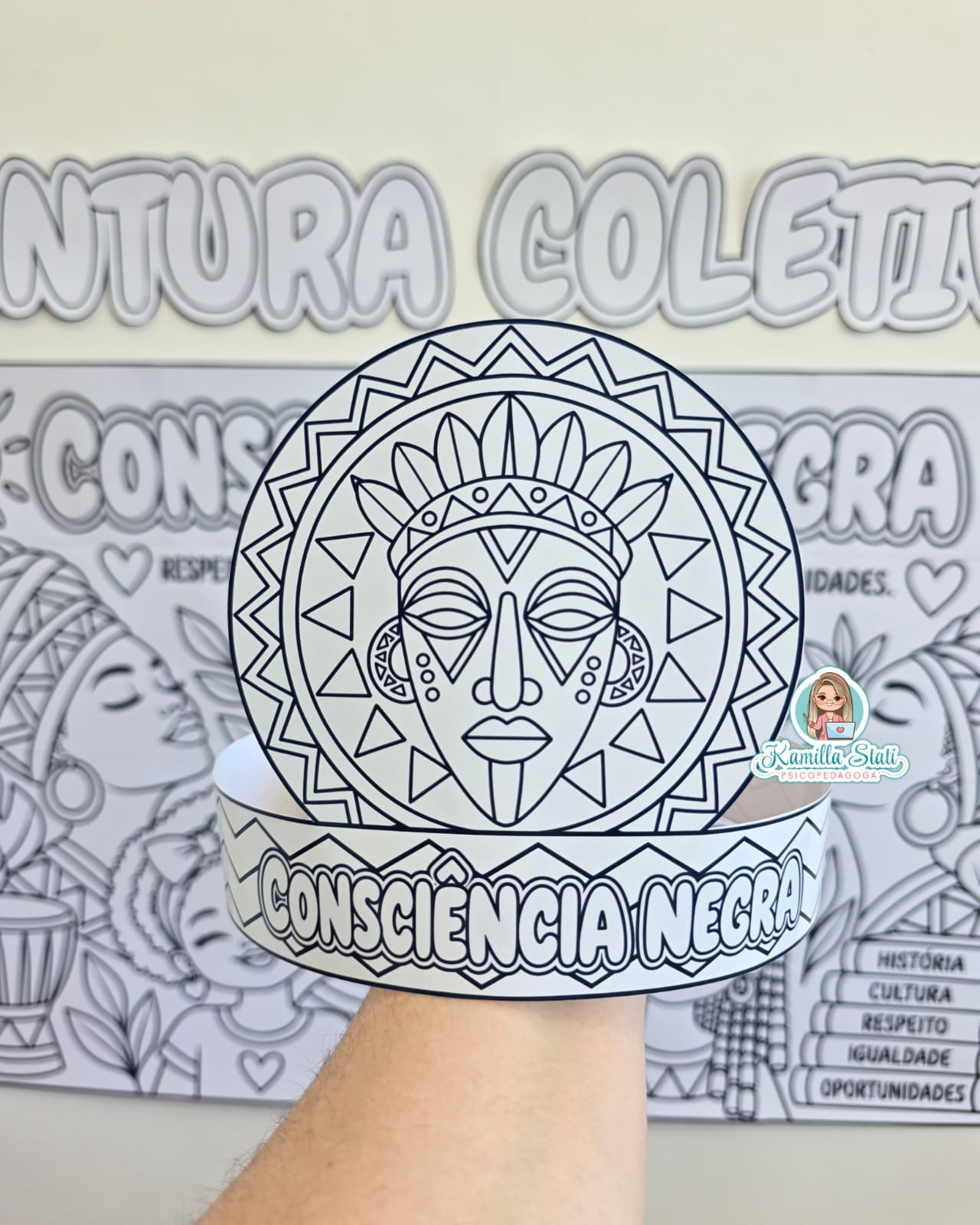Pintura coletiva Consciência negra 2 - Imagem 6